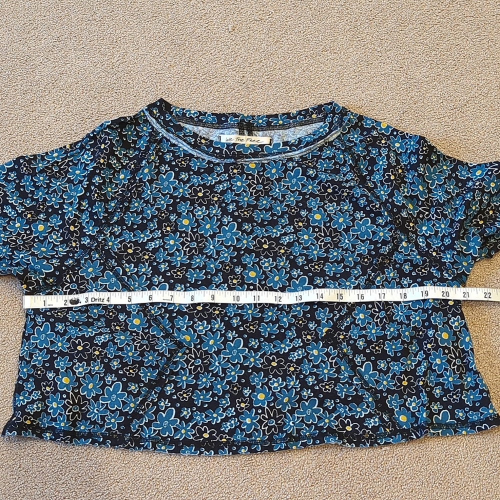 NWOT Free People Sammie Floral Print Tee in Dark Combo.  Size XS - Picture 9 of 15